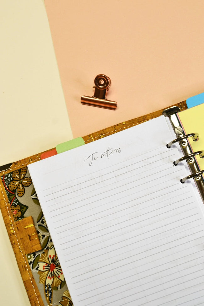 insert a5 routine beauté pour organiseur planner français, recharge routine beauté A5 pour suivre ses rituels de beauté, shirley chiche les jours souples