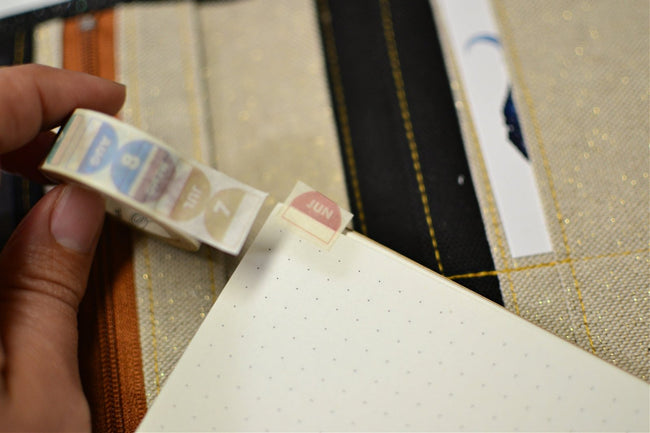 Washi tape - Onglets mois & mémo - Shirley Chiche planner