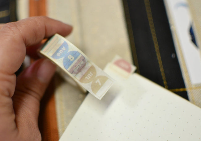 Washi tape - Onglets mois & mémo - Shirley Chiche planner